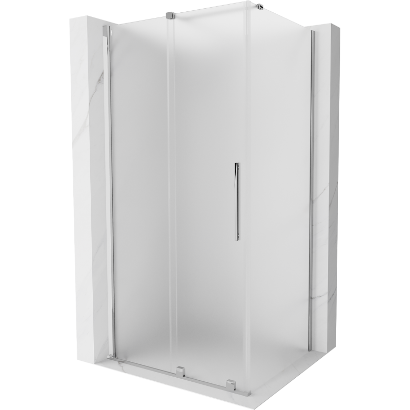 Mexen Velar cabină de duș glisantă 120 x 70 cm, înghețată, crom - 871-120-070-31-01