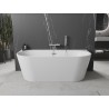 Mexen Oval+ baie freestanding cu montare pe perete 170 x 80 cm, albă, preaplin cromat - 52681708000-01