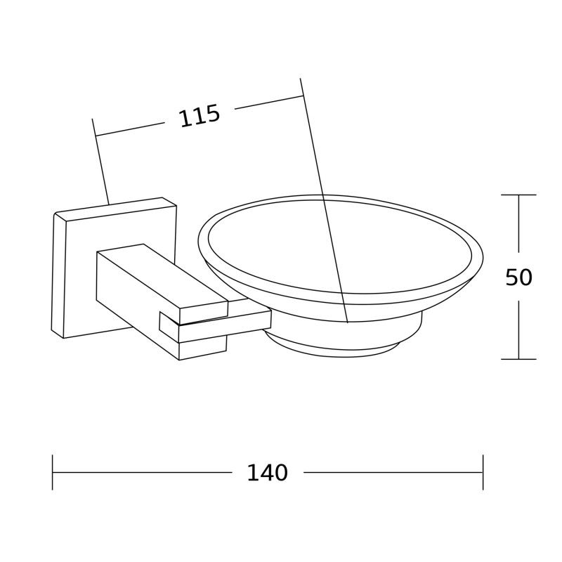 Mexen Vane suport săpun, auriu - 7020939-50