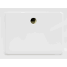 Mexen Flat cadă pentru duș dreptunghiulară slim 90 x 80 cm, Albă, sifon Aurie - 40108090G