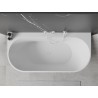 Mexen Oval+ szabadon álló, falhoz közel álló kád 170 x 80 cm, fehér, fehér túlfolyó - 52681708000-20