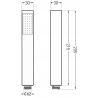 Mexen R-77 mâner de duș cu 1 funcție, Aurie - 79577-50