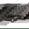 Mexen Velar tolóajtós zuhanykabin 140 x 70 cm, grafit, kefe arany - 871-140-070-41-55