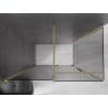 Mexen Velar Tolóajtós Zuhanykabin 160 x 100 cm, grafit, arany kefélt - 871-160-100-41-55