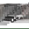 Mexen Velar tolóajtós zuhanykabin 140 x 80 cm, matt, króm - 871-140-080-31-01