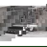 Mexen Velar tolóajtós zuhanykabin 140 x 85 cm, deres, króm - 871-140-085-31-01