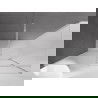 Mexen Velar tolóajtós zuhanykabin 140 x 80 cm, matt, króm - 871-140-080-31-01