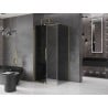 Mexen Velar cabină de duș glisantă 140 x 90 cm, grafit, auriu periat - 871-140-090-41-55