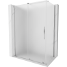 Mexen Velar cabină de duș culisantă 150 x 70 cm, înghețată, crom - 871-150-070-31-01