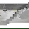 Mexen Oval+ cadă de sine stătătoare 170 x 80 cm, albă, preaplin auriu - 52681708000-50