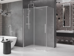 Mexen Velar cabină de duș glisantă 160 x 70 cm, înghețat, crom - 871-160-070-31-01