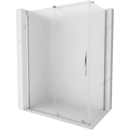 Mexen Velar cabina de duș glisantă 160 x 80 cm, înghețat, crom - 871-160-080-31-01
