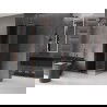 Mexen Velar cabină de duș culisantă 90 x 90 cm, grafit, aur roz - 871-090-090-41-60