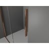 Mexen Velar cabină de duș glisantă 100 x 85 cm, grafit, aur roz - 871-100-085-41-60