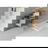 Mexen Flat cadă pentru duș pătrată slim 100 x 100 cm, Albă, sifon Aurie - 40101010G