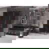 Mexen Velar tolóajtós zuhanykabin 120 x 70 cm, grafit, rózsaarany - 871-120-070-41-60