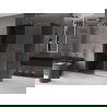 Mexen Velar tolóajtós zuhanykabin 140 x 85 cm, grafit, rózsaarany - 871-140-085-41-60