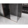 Mexen Velar tolóajtós zuhanykabin 160 x 85 cm, grafit, rózsaarany - 871-160-085-41-60