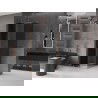 Mexen Velar cabină de duș glisantă 90 x 90 cm, grafit, cupru periat - 871-090-090-41-65