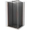 Mexen Velar cabină de duș cu uși glisante 100 x 70 cm, grafit, cupru periat - 871-100-070-41-65