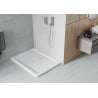 Mexen Flat cabină de duș dreptunghiulară slim 120 x 80 cm, albă, sifon cromat - 40108012