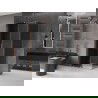 Mexen Velar tolóajtós zuhanykabin 120 x 70 cm, grafit, kefe réz - 871-120-070-41-65
