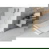 Mexen Flat téglalap alakú slim zuhanytálca  90 x 80 cm, Fehér, szifon Króm - 40108090