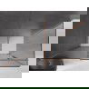 Mexen Velar tolóajtós zuhanykabin 140 x 80 cm, grafit, csiszolt réz - 871-140-080-41-65