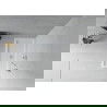 Mexen Flat cadă pentru duș dreptunghiulară slim 130 x 70 cm, Albă, sifon Crom - 40107013
