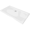 Mexen Flat cadă pentru duș dreptunghiulară slim 140 x 70 cm, Albă , sifon Crom - 40107014