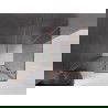 Mexen Velar tolóajtós zuhanykabin 130 x 80 cm, grafit, kefe réz - 871-130-080-41-65