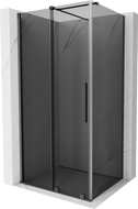 Mexen Velar 140 x 90 cm-es tolóajtós zuhanykabin, grafit, gun gray kefélt - 871-140-090-41-66