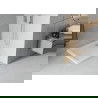 Mexen Flat cadă pentru duș pătrată slim 100 x 100 cm, Albă, sifon Crom - 40101010
