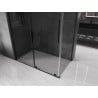 Mexen Velar tolóajtós zuhanykabin 150 x 75 cm, grafit, fekete - 871-150-075-41-70