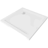 Mexen Flat négyzet alakú Slim zuhanytálca 90 x 90 cm, fehér, króm szifon - 40109090