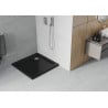 Mexen Flat cadă de duș pătrată slim 80 x 80 cm, negru, sifon crom - 40708080