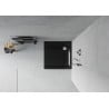 Mexen Flat cadă de duș pătrată slim 80 x 80 cm, negru, sifon crom - 40708080