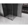Mexen Velar 90 x 80 cm-es, grafit, fekete tolóajtós zuhanykabin - 871-090-080-41-70