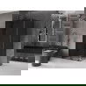 Mexen Velar cabină de duș glisantă 100 x 85 cm, grafit, negru - 871-100-085-41-70