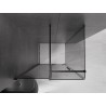 Mexen Velar 90 x 80 cm-es, grafit, fekete tolóajtós zuhanykabin - 871-090-080-41-70