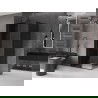 Mexen Velar cabină de duș glisantă 100 x 70 cm, grafit, negru - 871-100-070-41-70
