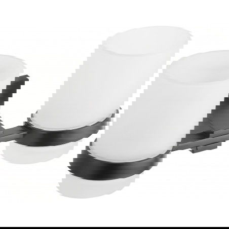 Mexen Vane recipient dublu pentru periuțe de dinți, Neagră - 7020952-70
