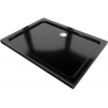 Mexen Flat cadă de duș dreptunghiulară slim 100 x 80 cm, negru, sifon crom - 40708010