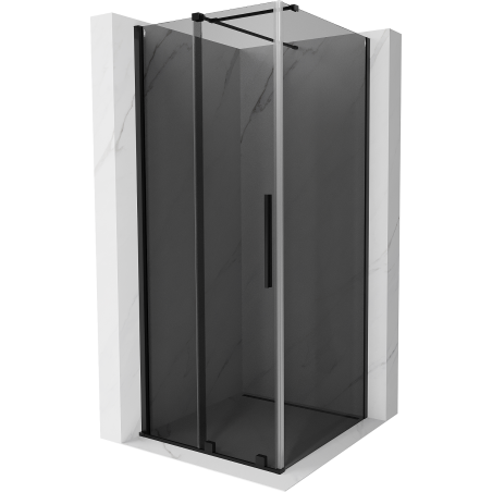 Mexen Velar cabină de duș glisantă 110 x 110 cm, grafit, negru - 871-110-110-41-70