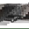 Mexen Velar cabină de duș glisantă 130 x 70 cm, grafit, gun metal - 871-130-070-41-95