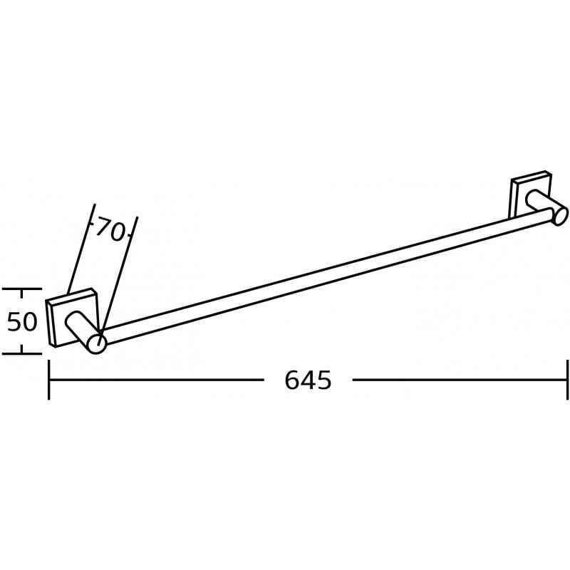 Mexen Rufo suport prosop, crom - 7050924-00