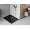 Mexen Flat cadă de duș dreptunghiulară slim 120 x 80 cm, negru, sifon auriu - 40708012G