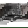 Mexen Velar cabină de duș glisantă 90 x 100 cm, grafit, gun metal - 871-090-100-41-95