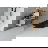 Mexen Flat caziș pârțică părțiată 70 x 70 cm, negru, sifon negru - 41707070B