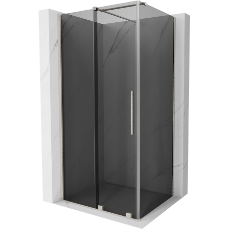 Mexen Velar cabină de duș glisantă 100 x 85 cm, grafit, nichel periat - 871-100-085-41-97